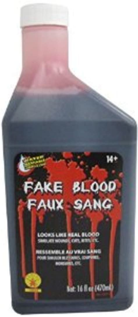 fake blood that will dry on clothes|washing blood without staining.